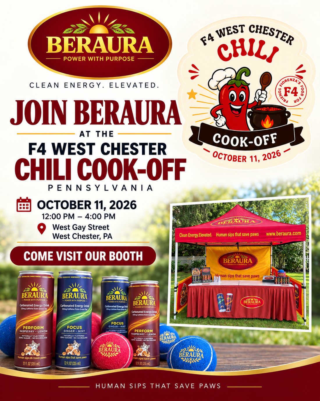 BERAURA Is Coming to Pennsylvania for the West Chester Chili Cook-Off