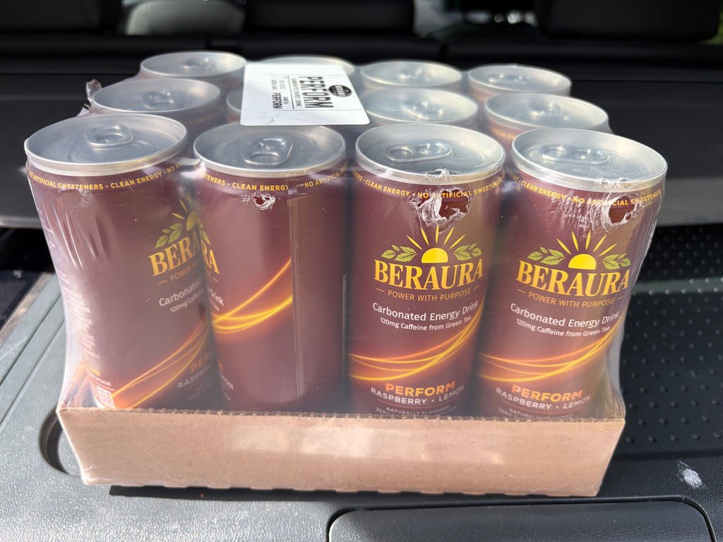 BERAURA PERFORM Raspberry Lemon Carbonated Energy Drink