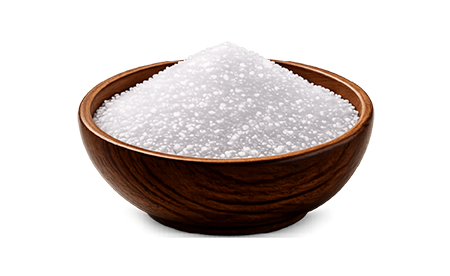Icon: a wooden bowl of powdered allulose